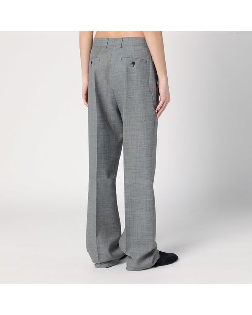 Prada Gray Wide Trousers