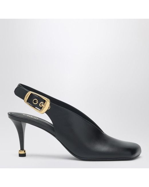 Chloé Blue Schwarzer Slingback-Dekolleté-Schuh Andrea