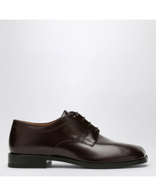 Maison Margiela Brown Tabi Calf Leather Lace-Ups for men