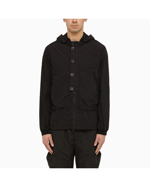 C P Company Black Total Eclipse Lightweight Nylon Jacket for men
