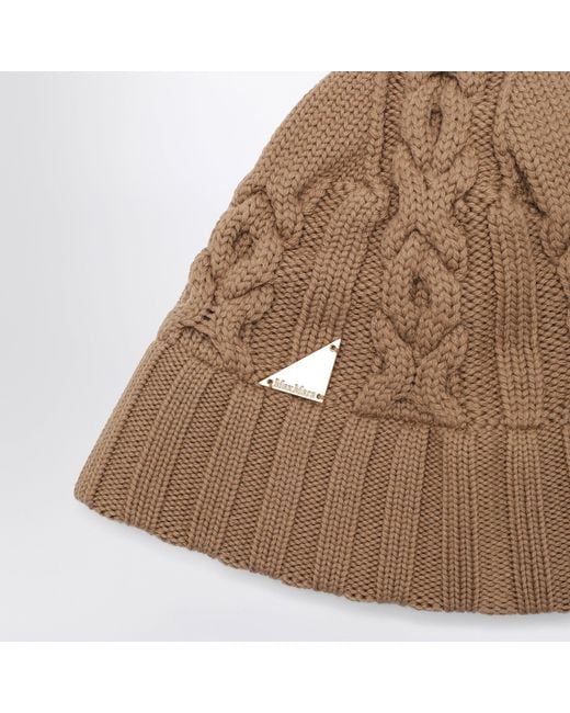 Max Mara Brown Camel Bucket Hat