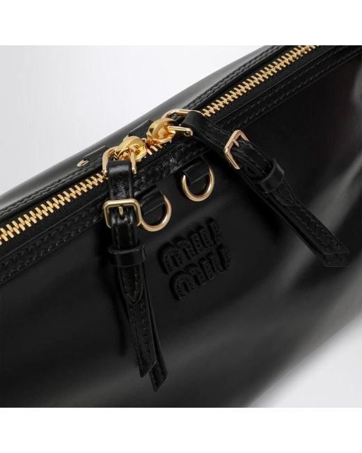 Miu Miu Black Glossy Leather Bag