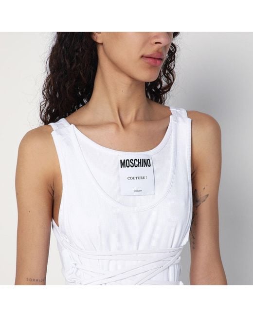 Moschino White Tank Top