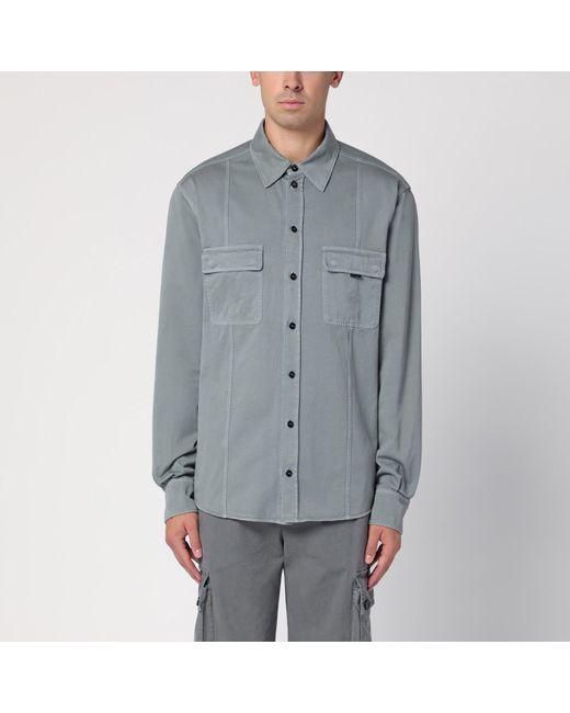 Dolce & Gabbana Gray Cotton Over Shirt for men