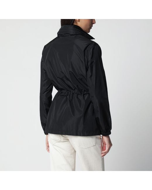 Burberry Black Nylon Zip-Up Jacket