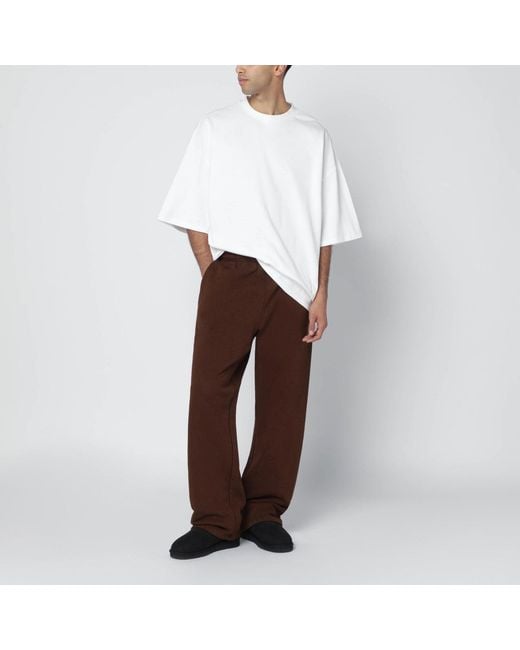 Entire studios Brown Dark Cotton Joggers for men