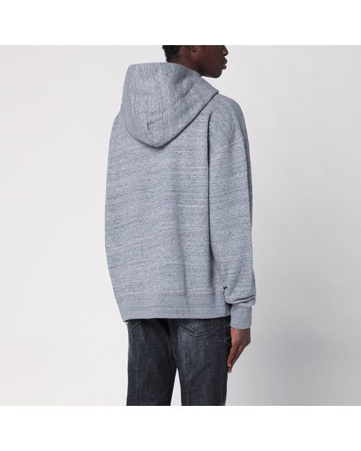 DSquared² Gray Cotton Sweatshirt With Logo for men