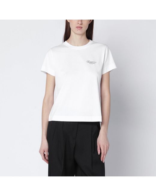 Givenchy White T-Shirt With Logo Print