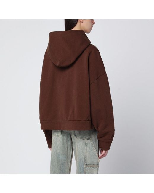 Entire studios Brown Hooded Sweatshirt
