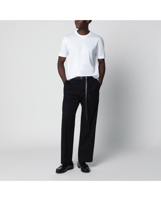 Zegna White Cotton T-Shirt for men