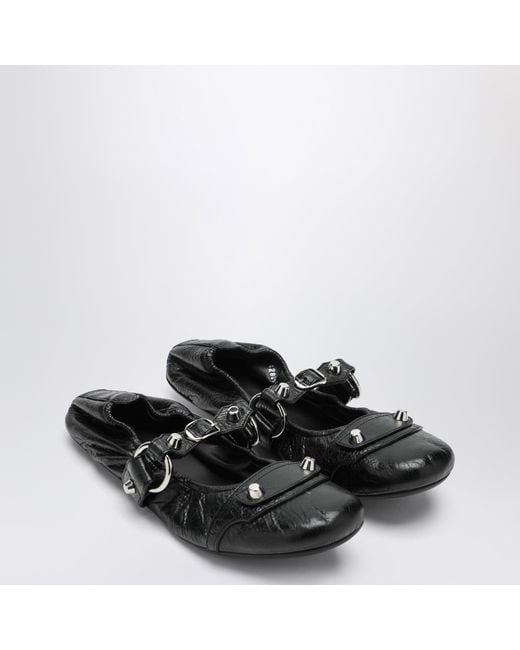 Balenciaga Black City Ballet Flats