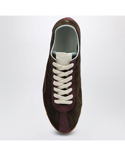 Maison Margiela Brown Suede Sneakers for men
