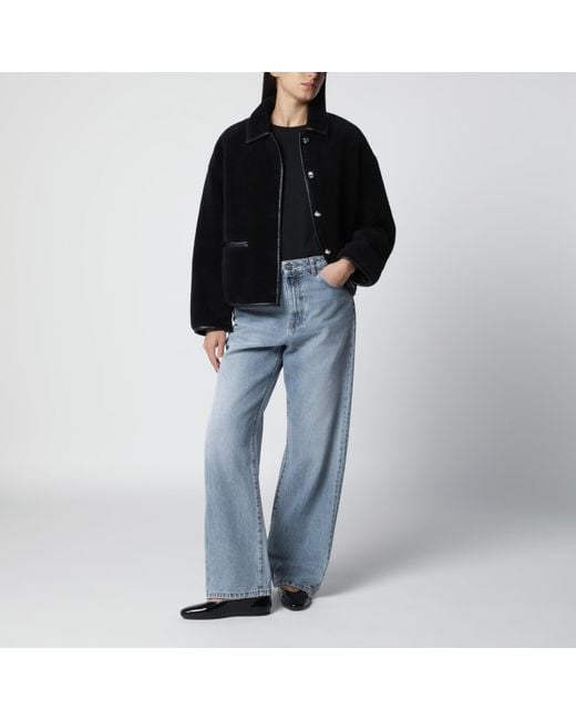 Anine Bing Black Shearling-Effect Jacket
