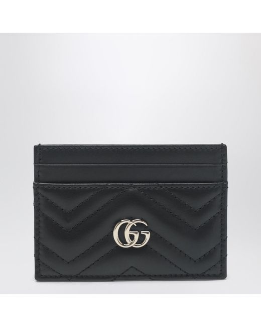 Gucci Black Gg Marmont Card Holder