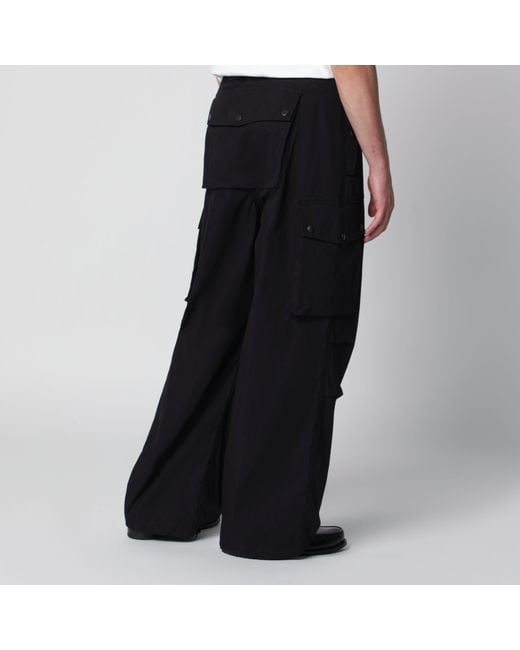 Needles Black Field Cargo Pants for men