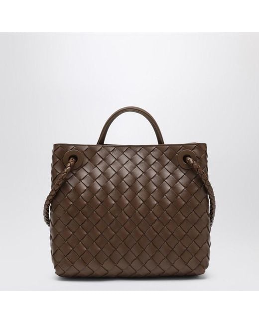 Borsa andiamo piccola color nocciola di Bottega Veneta in Brown