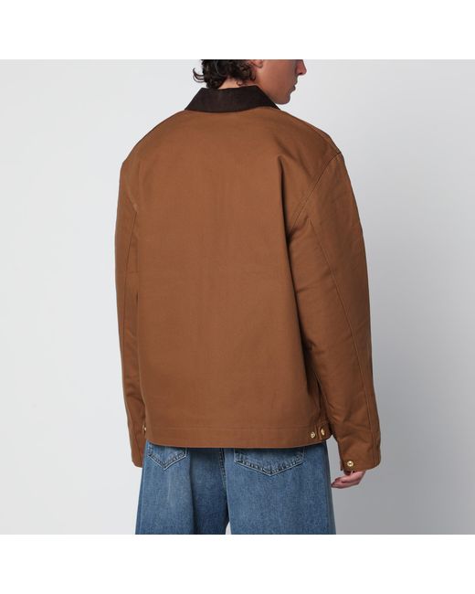 Carhartt Brown Detroit Jacket Hamilton/Tobacco for men