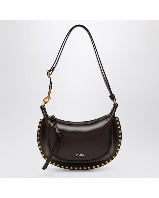 Isabel Marant Black Braune Schultertasche Oskan Moon