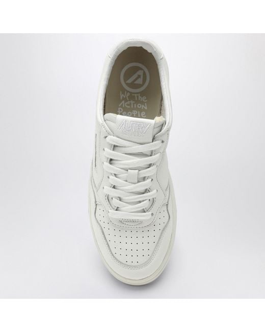Autry White Medalist Sneakers