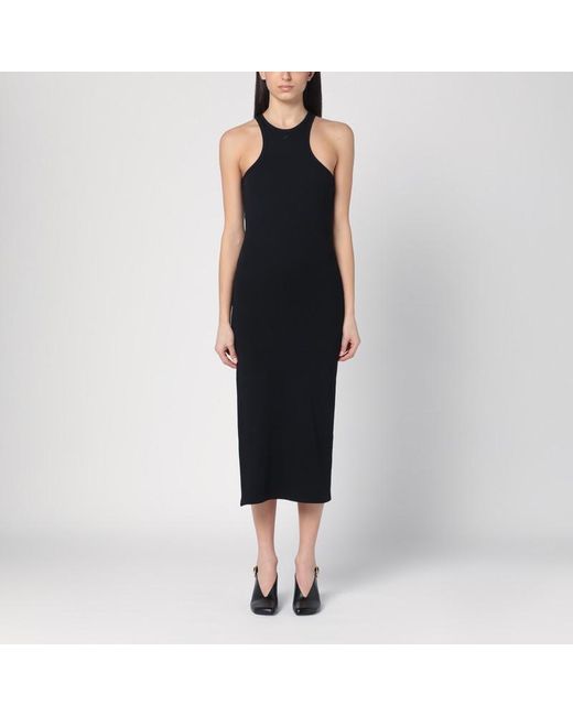 Abito midi a costine di Courreges in Black