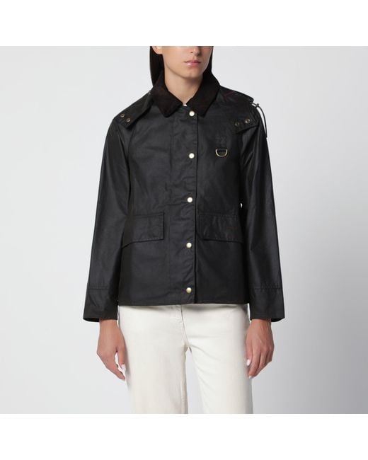Barbour Black Waxed Cotton Jacket