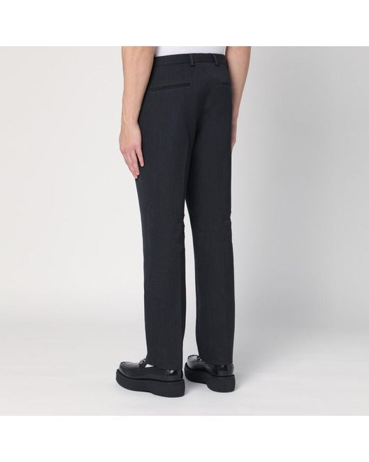 Gucci Blue Wool Trousers for men