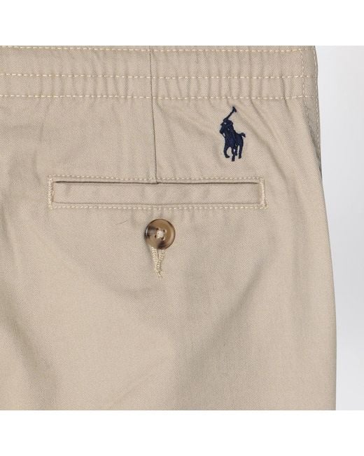 Polo Ralph Lauren Natural Khaki Cotton Trousers for men