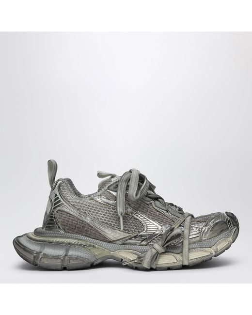 Balenciaga Gray 3Xl Eggshell Coloured Mesh Sneaker