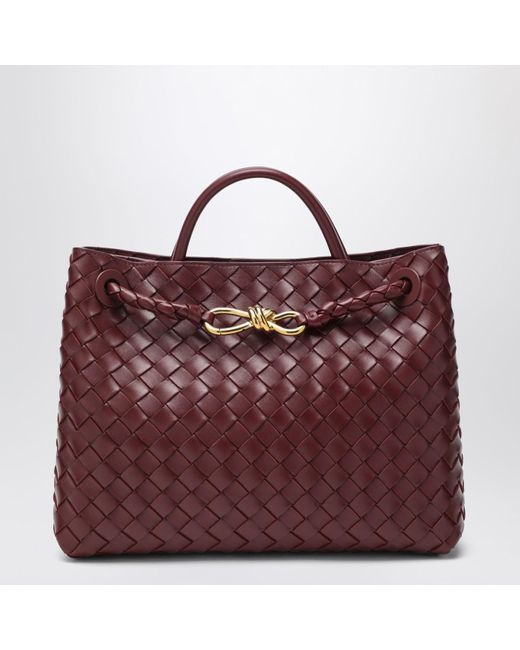 Bottega Veneta Red Andiamo Barolo Medium Bag