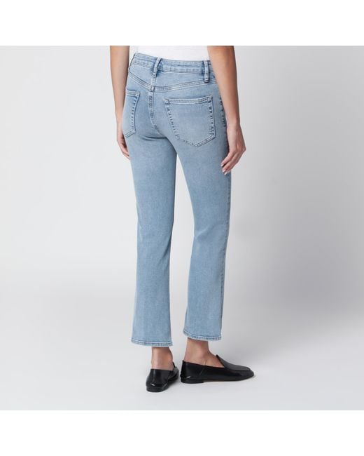 FRAME Blue The Reboot Crop Jeans