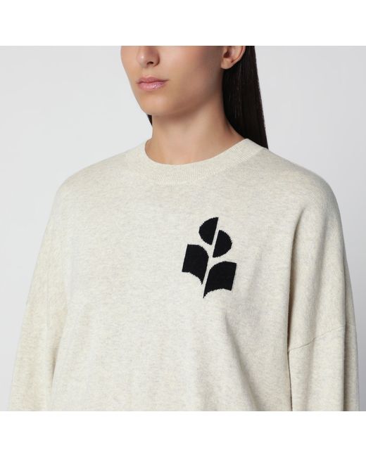 Isabel Marant Blue Marisans Light Cotton And Wool Sweater