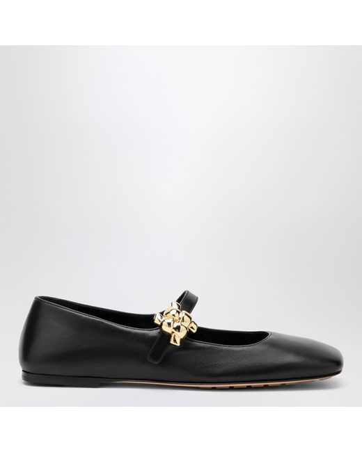Bottega Veneta Black Charlotte Mary-Jane Ballet Flats