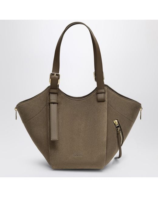 Borsa Hammock Flip Brownish di Loewe