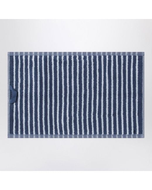 Tekla Blue Striped Guest Towel 30X50 Cm for men
