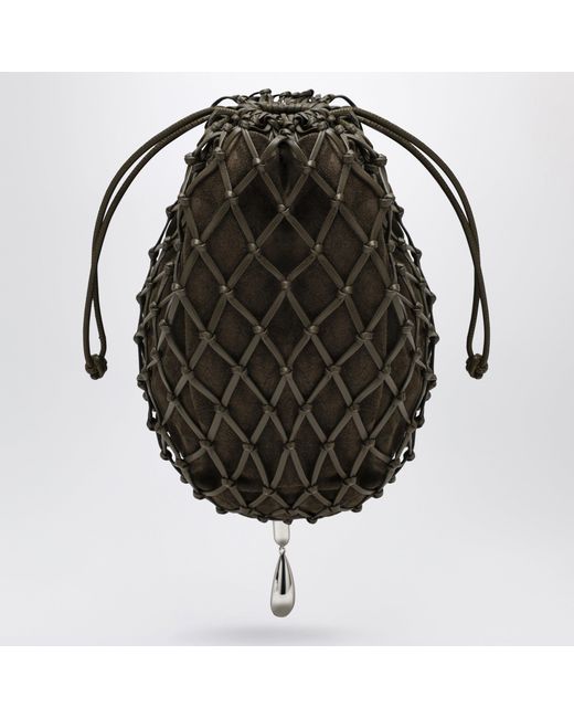 SAVETTE Black Macrame Pouch