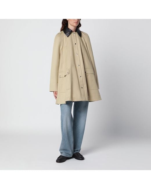 Cordera Natural Voluminous Camel Cotton Coat