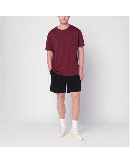 T-Shirt En Coton Bordeaux Classic-Fit Polo Ralph Lauren pour homme en coloris Red
