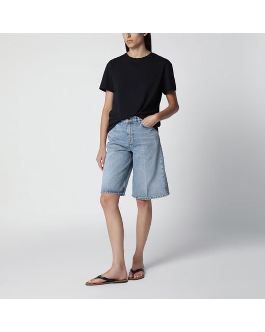 Totême Blue True Vintage Denim Bermuda Shorts
