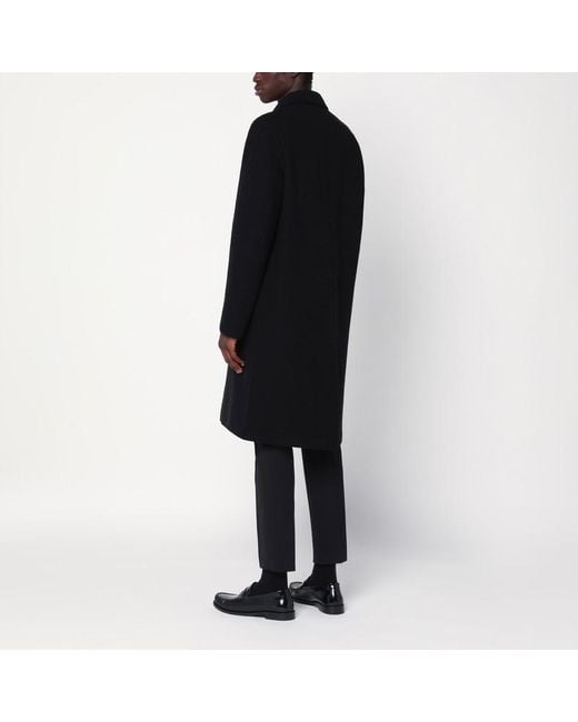 Cappotto monopetto in lana di Harris Wharf London in Black da Uomo