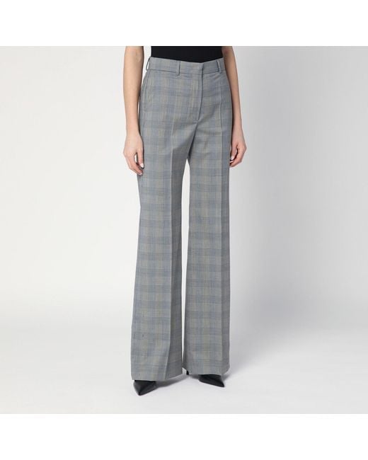 Sportmax Gray Prince Of Wales Check Pants