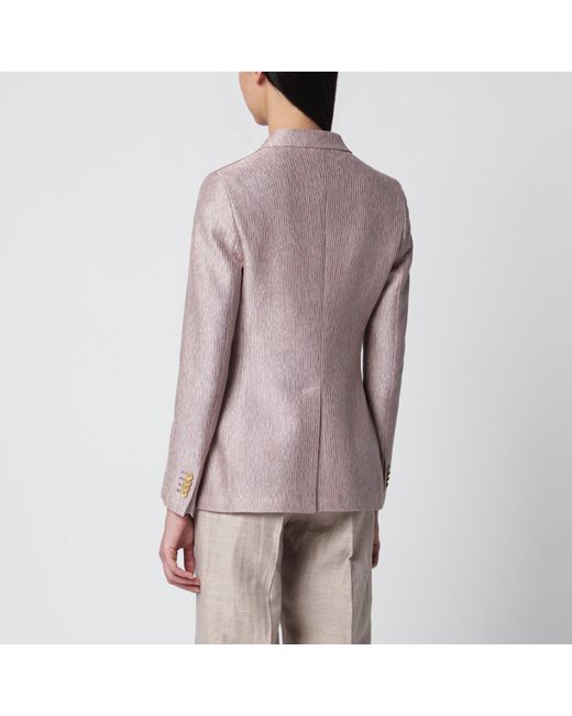 Tagliatore Brown Doublebreasted Cotton Jacket
