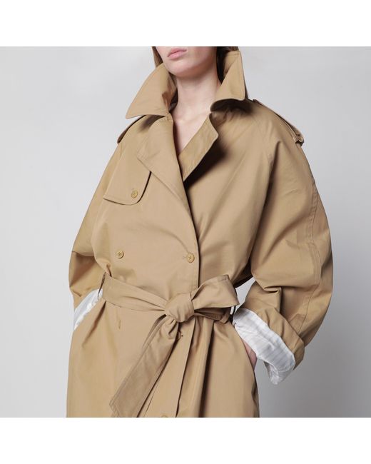 Frankie Shop Natural Riva Trench Coat