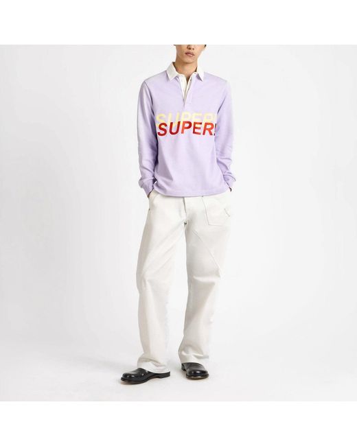 J.W. Anderson Purple Lilac Super Super Polo Shirt for men