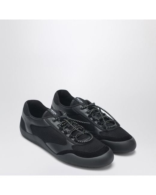 Prada Black Speedrock Sneakers for men