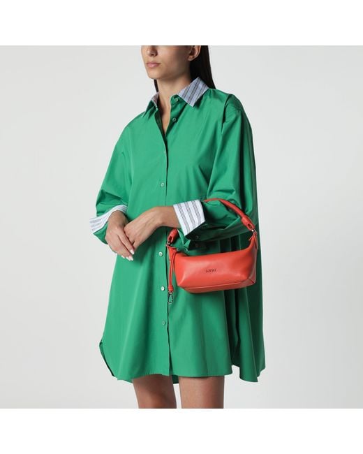 Loewe Red Mini Cala Tasche Aus Orangefarbenem Lammnappa