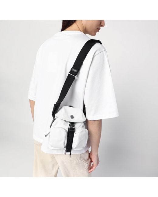 Moncler White Mini Trick Shoulder Bag