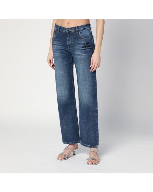 Marc Jacobs Blue Washed-Effect Jeans
