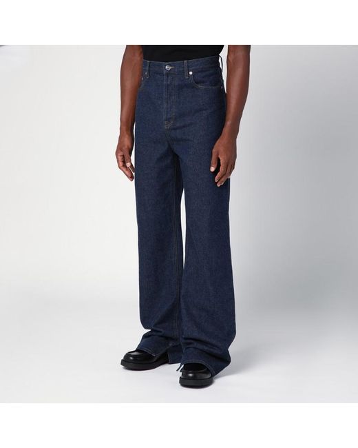 Gucci Blue Dark Wide Denim Jeans for men