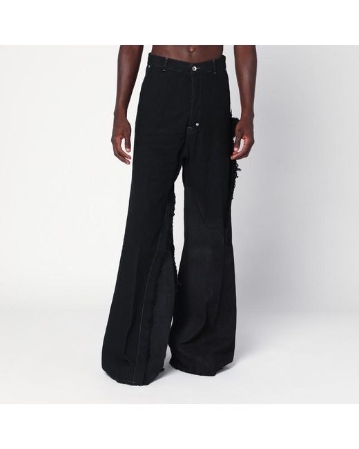 Pantalon Avec Des Franges Rick Owens pour homme en coloris Black