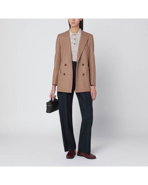Blazé Milano Natural Cholita Blazer Aus Wolle Und Kaschmir